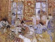 Edouard Vuillard Naked girls sitting on the sofa oil on canvas